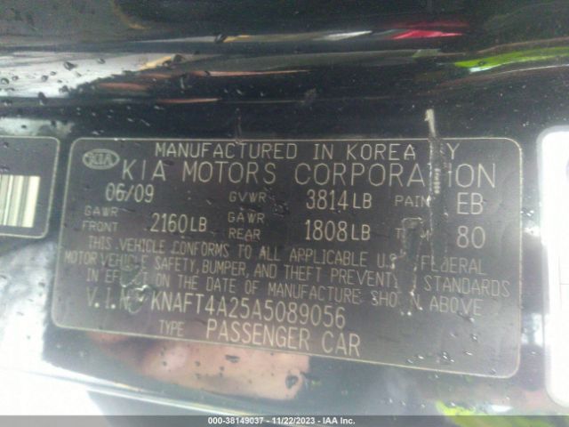 Photo 8 VIN: KNAFT4A25A5089056 - KIA FORTE 