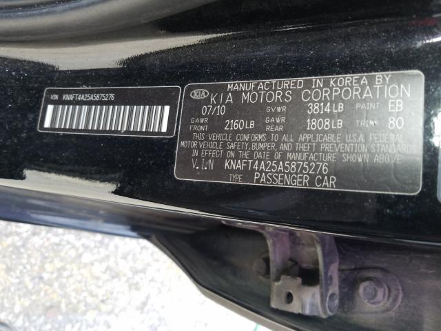 Photo 9 VIN: KNAFT4A25A5875276 - KIA FORTE LX 