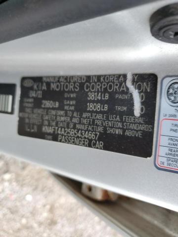 Photo 9 VIN: KNAFT4A25B5434667 - KIA FORTE LX 