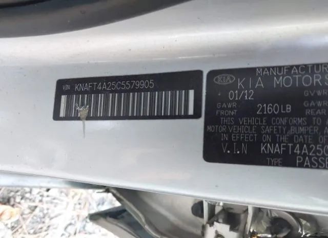 Photo 8 VIN: KNAFT4A25C5579905 - KIA FORTE 