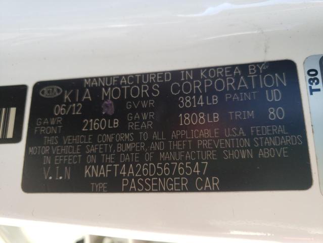 Photo 9 VIN: KNAFT4A26D5676547 - KIA FORTE LX 