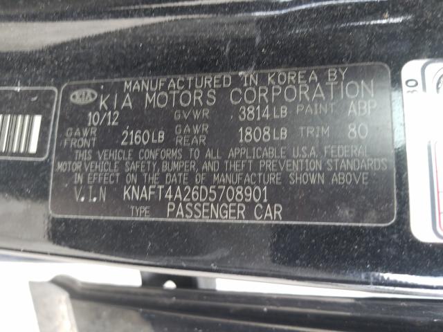 Photo 9 VIN: KNAFT4A26D5708901 - KIA FORTE LX 