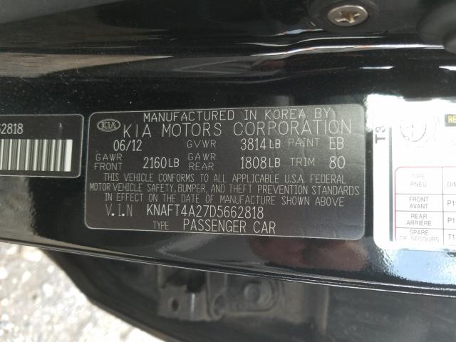 Photo 9 VIN: KNAFT4A27D5662818 - KIA FORTE LX 