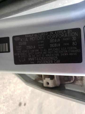 Photo 9 VIN: KNAFT4A28A5039025 - KIA FORTE LX 