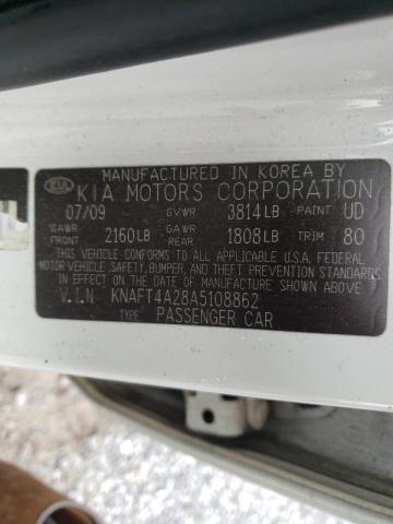 Photo 9 VIN: KNAFT4A28A5108862 - KIA FORTE LX 