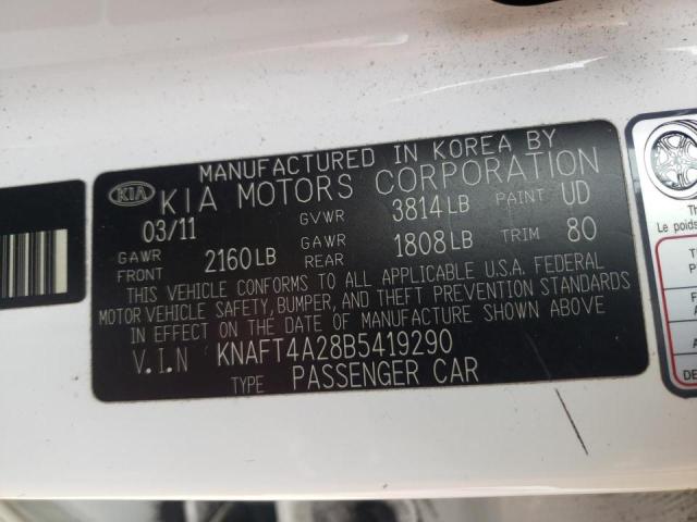 Photo 9 VIN: KNAFT4A28B5419290 - KIA FORTE LX 