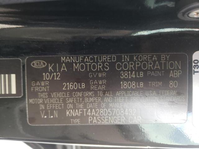 Photo 9 VIN: KNAFT4A28D5708432 - KIA FORTE LX 