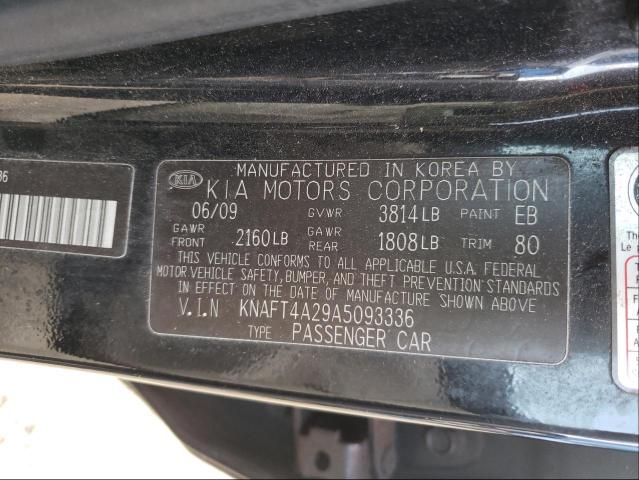 Photo 9 VIN: KNAFT4A29A5093336 - KIA FORTE LX 