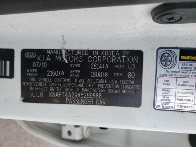 Photo 9 VIN: KNAFT4A29A5289888 - KIA FORTE 