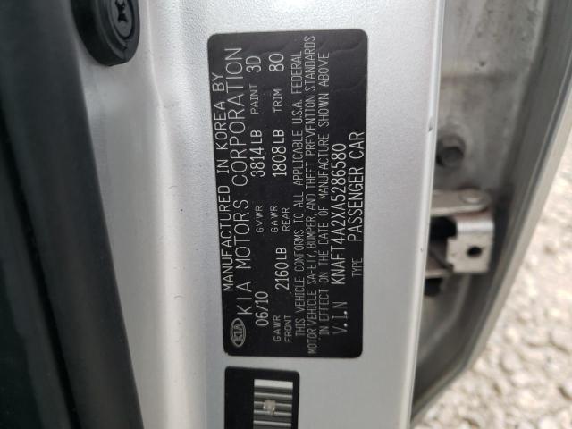 Photo 11 VIN: KNAFT4A2XA5286580 - KIA FORTE 