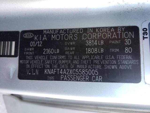 Photo 9 VIN: KNAFT4A2XC5585005 - KIA FORTE LX 