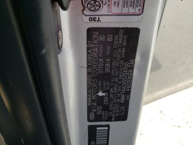 Photo 11 VIN: KNAFT4A2XD5724700 - KIA FORTE LX 