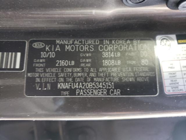 Photo 9 VIN: KNAFU4A20B5345151 - KIA FORTE 