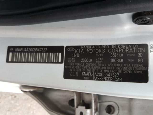 Photo 9 VIN: KNAFU4A20C5547327 - KIA FORTE EX 