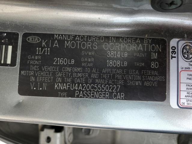 Photo 11 VIN: KNAFU4A20C5550227 - KIA FORTE 