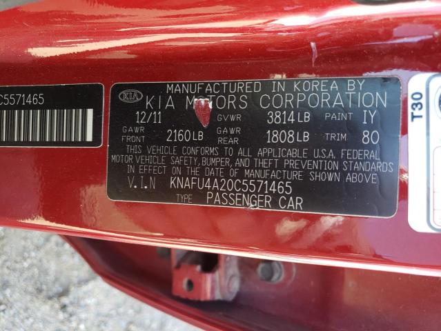 Photo 11 VIN: KNAFU4A20C5571465 - KIA FORTE 