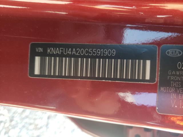 Photo 9 VIN: KNAFU4A20C5591909 - KIA FORTE EX 