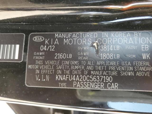 Photo 11 VIN: KNAFU4A20C5637190 - KIA FORTE 