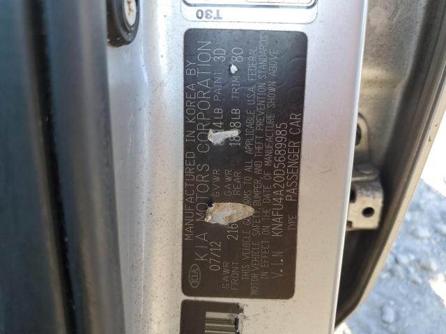 Photo 11 VIN: KNAFU4A20D5689985 - KIA FORTE 