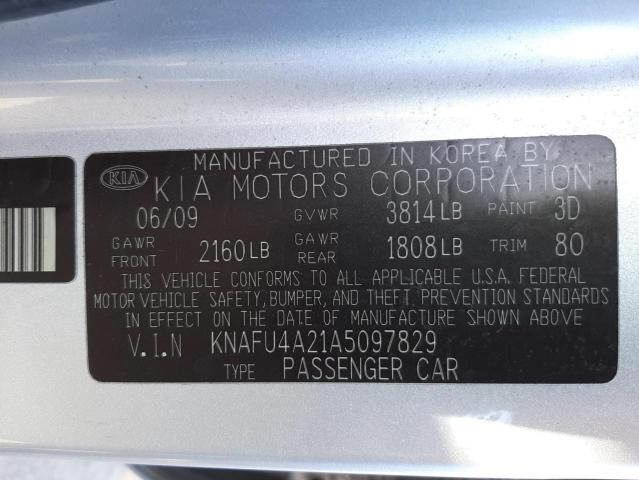 Photo 9 VIN: KNAFU4A21A5097829 - KIA FORTE EX 