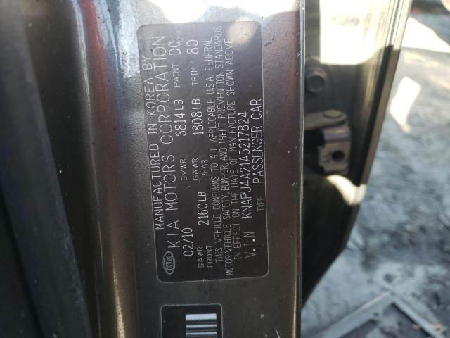 Photo 11 VIN: KNAFU4A21A5217824 - KIA FORTE EX 