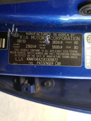 Photo 11 VIN: KNAFU4A21A5309872 - KIA FORTE EX 