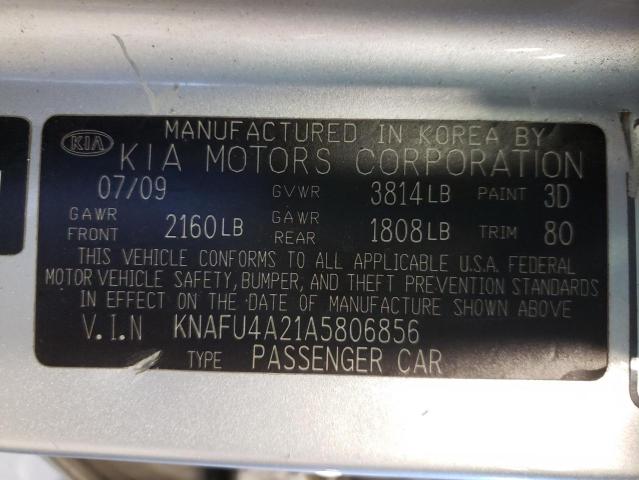 Photo 9 VIN: KNAFU4A21A5806856 - KIA FORTE EX 