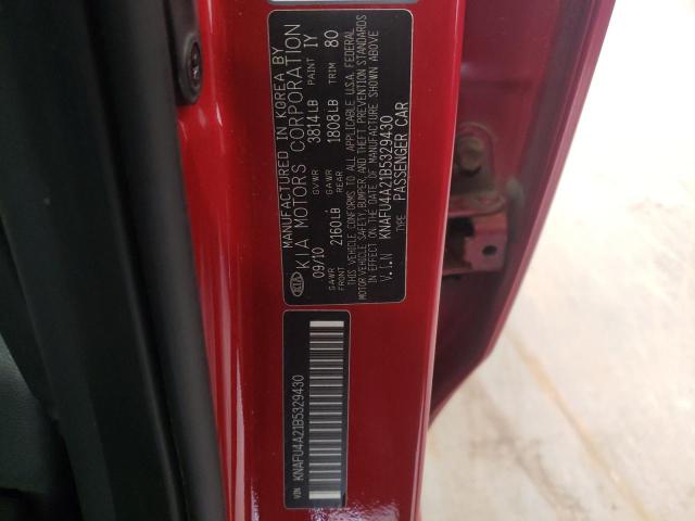 Photo 11 VIN: KNAFU4A21B5329430 - KIA FORTE EX 