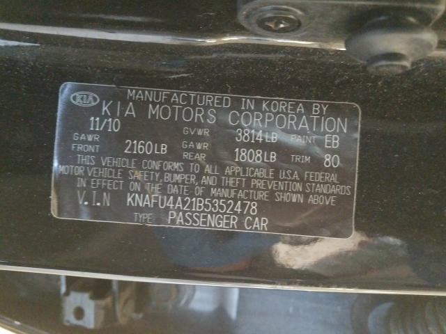 Photo 9 VIN: KNAFU4A21B5352478 - KIA FORTE EX 