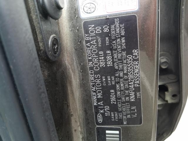 Photo 9 VIN: KNAFU4A21B5355350 - KIA FORTE EX 