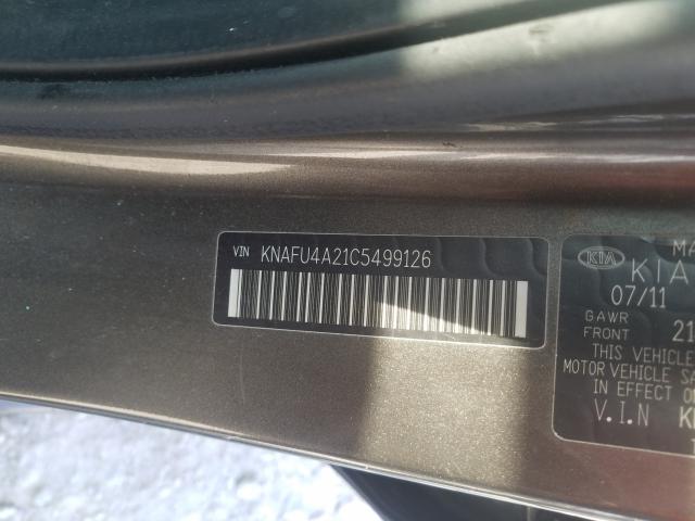 Photo 9 VIN: KNAFU4A21C5499126 - KIA FORTE EX 