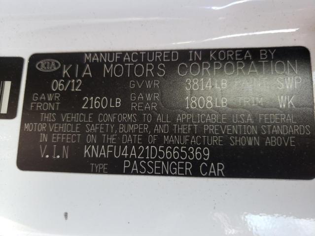 Photo 9 VIN: KNAFU4A21D5665369 - KIA FORTE EX 