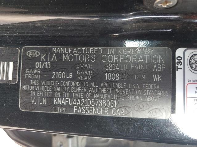 Photo 11 VIN: KNAFU4A21D5738031 - KIA FORTE EX 