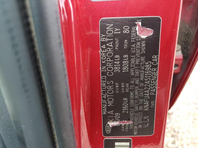 Photo 11 VIN: KNAFU4A22A5116985 - KIA FORTE EX 