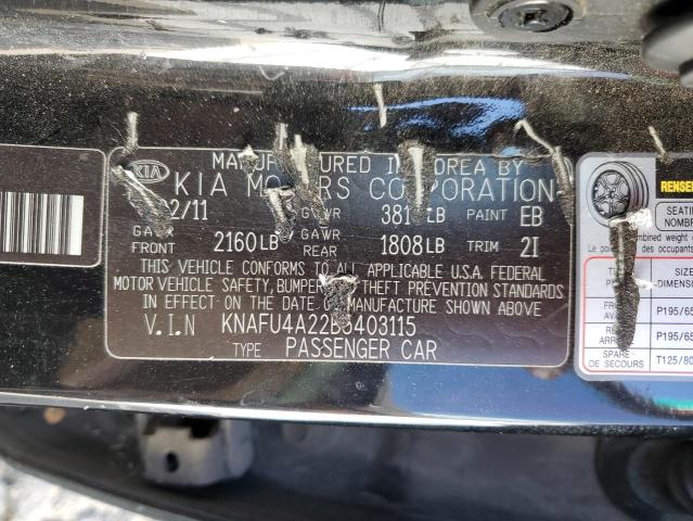 Photo 11 VIN: KNAFU4A22B5403115 - KIA FORTE EX 