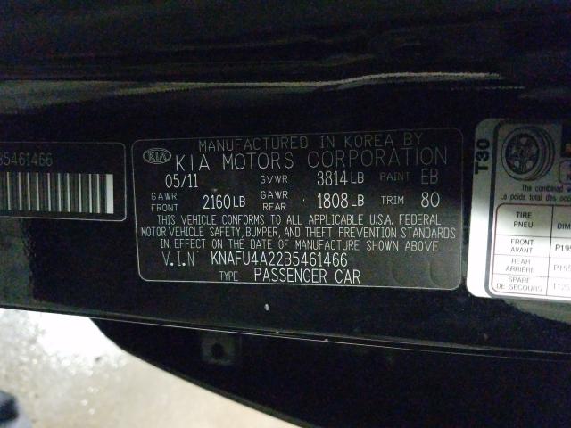 Photo 9 VIN: KNAFU4A22B5461466 - KIA FORTE EX 