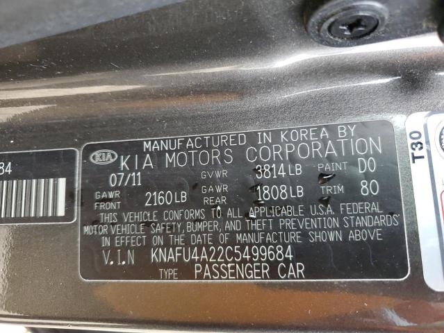 Photo 11 VIN: KNAFU4A22C5499684 - KIA FORTE EX 