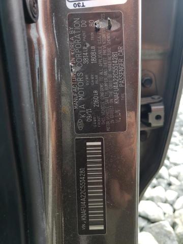 Photo 11 VIN: KNAFU4A22C5514281 - KIA FORTE EX 