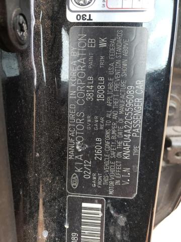 Photo 11 VIN: KNAFU4A22C5596089 - KIA FORTE EX 