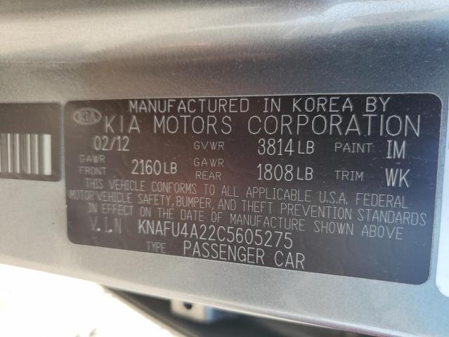 Photo 11 VIN: KNAFU4A22C5605275 - KIA FORTE EX 