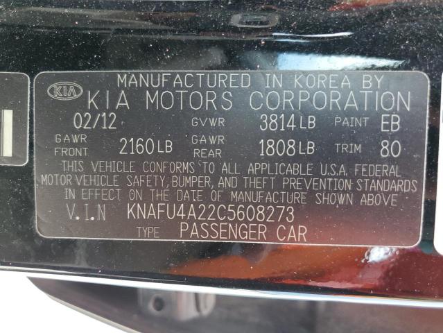 Photo 12 VIN: KNAFU4A22C5608273 - KIA FORTE EX 