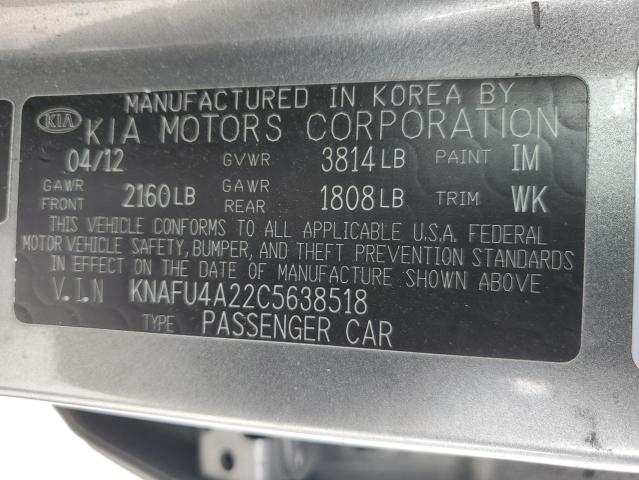 Photo 11 VIN: KNAFU4A22C5638518 - KIA FORTE 