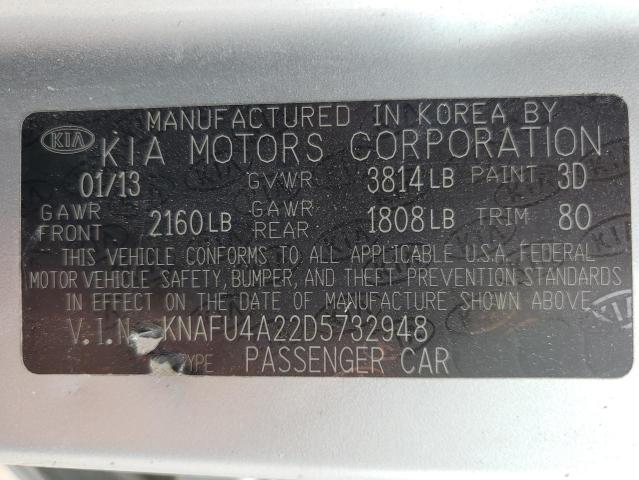 Photo 11 VIN: KNAFU4A22D5732948 - KIA FORTE EX 