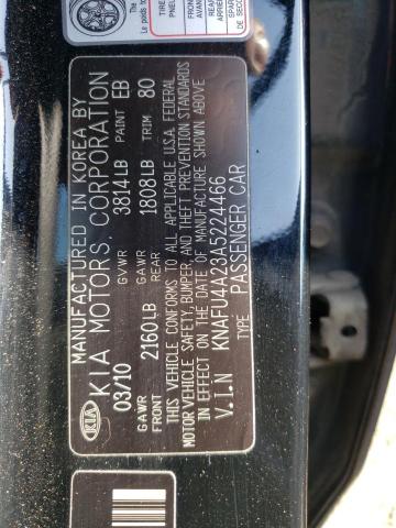 Photo 11 VIN: KNAFU4A23A5224466 - KIA FORTE EX 