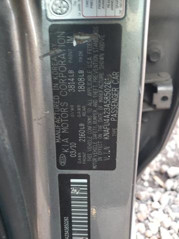 Photo 9 VIN: KNAFU4A23A5850261 - KIA FORTE EX 