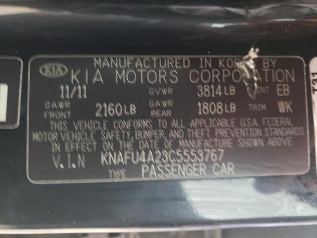 Photo 9 VIN: KNAFU4A23C5553767 - KIA FORTE EX 