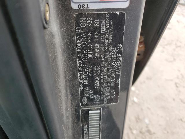 Photo 11 VIN: KNAFU4A23D5726494 - KIA FORTE EX 