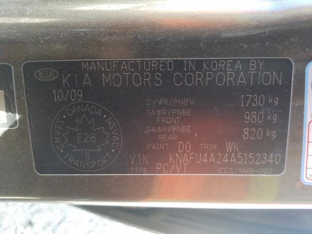 Photo 9 VIN: KNAFU4A24A5152340 - KIA FORTE EX 