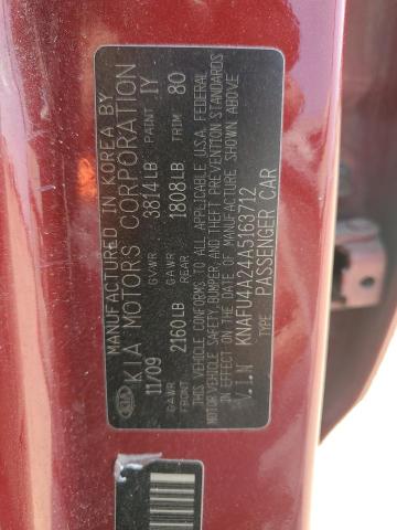 Photo 11 VIN: KNAFU4A24A5163712 - KIA FORTE 