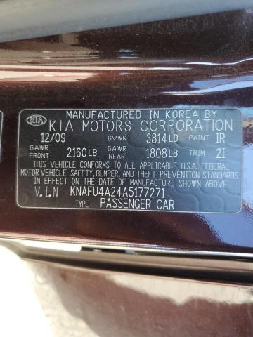 Photo 11 VIN: KNAFU4A24A5177271 - KIA FORTE EX 